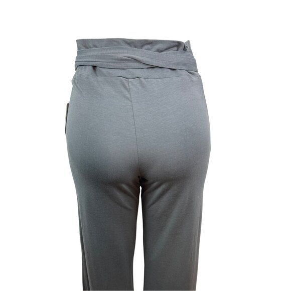 Omala For Boston Proper Women's Gray Wide Leg Pants With Tie Waist Size M - New - Picture 3 of 9